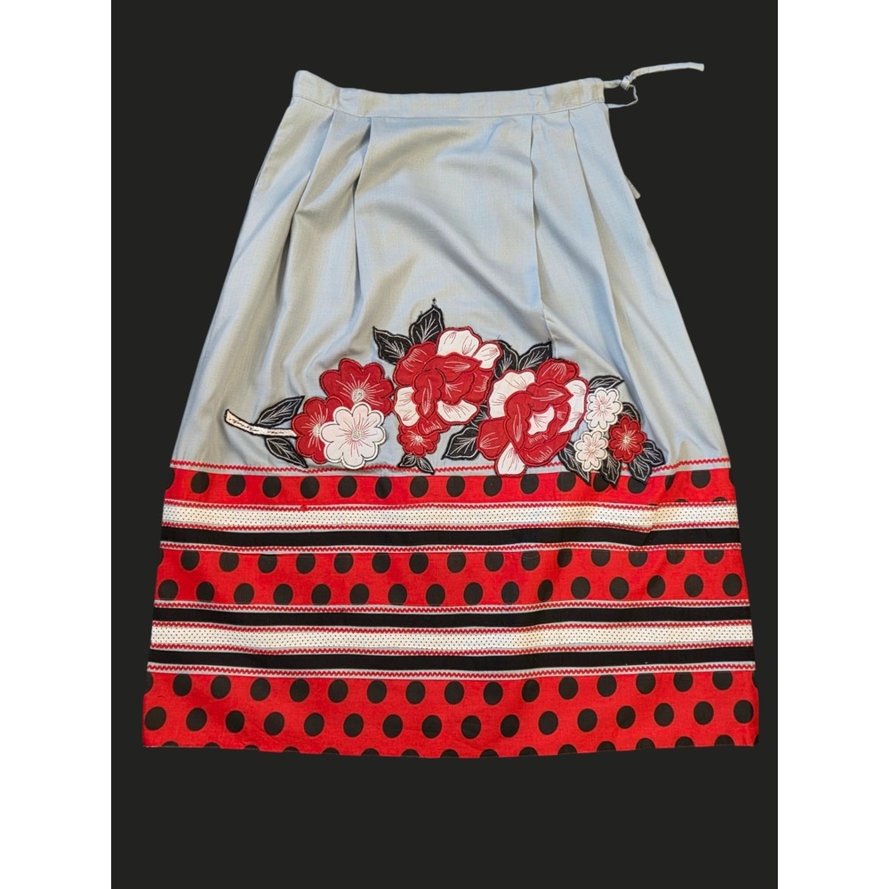 Handmade Women's Maxi Skirt Embroidered Estimated XL 36" Waist 37.5"‎ Length